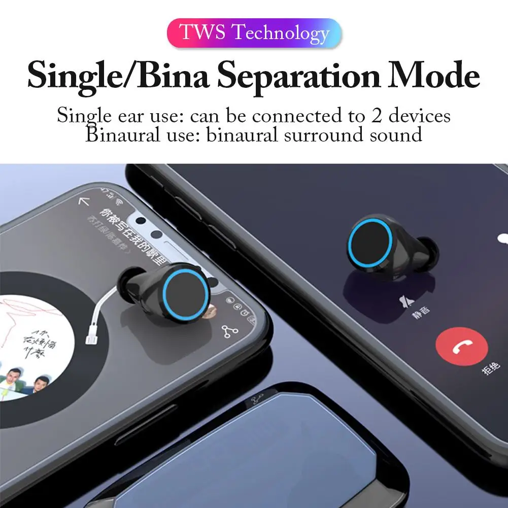 Новое поступление беспроводные наушники M11 TWS BT 5 0 наушники-вкладыши HiFi IPX7 Водонепроницаемая гарнитура для