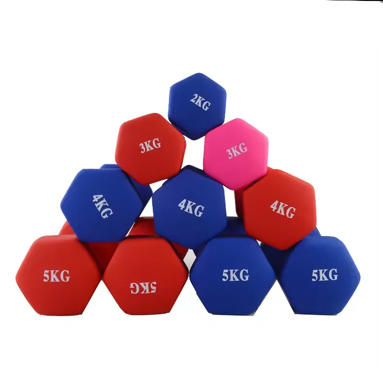 Wholesale Custom Logo 1-3kg Dumbbell Set With Rack Colored Vinyl/Neoprene Dumbbell Set Yoga Pilates Dumbbells