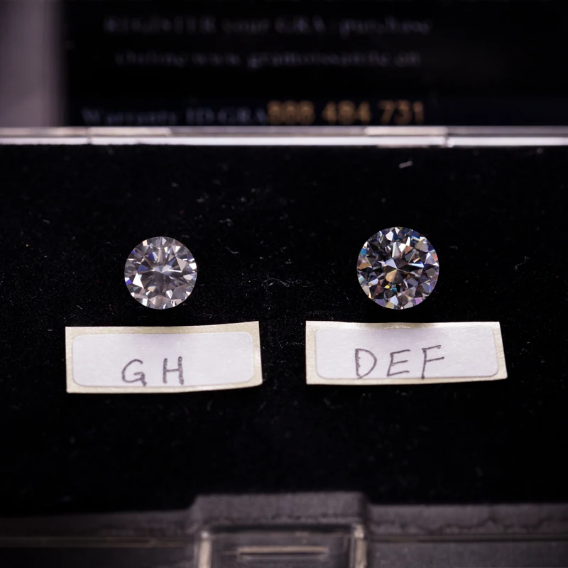 Gh Vs бесцветный Гра сертификат 5 мм 0.5Ct оптовая продажа Муассанит цены по прейскуранту завода-изготовителя за штуку moissantie камень