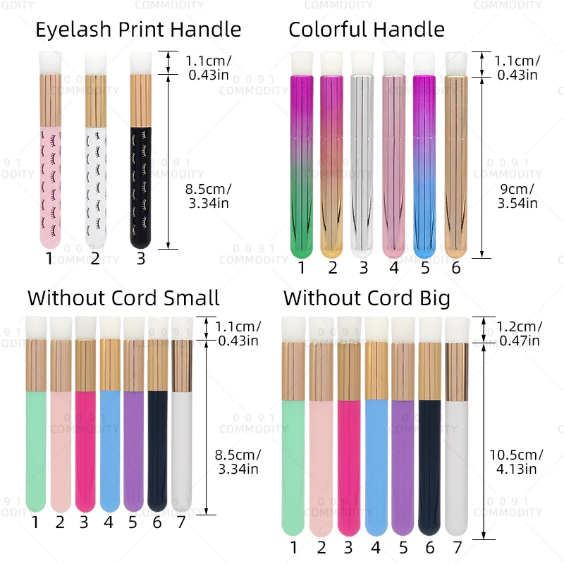 Cleansing Soft Wand Wooden Foam Eyebrow Pore Eye Makeup Cleaning Extension Brush Shampoo Blackhead Nose Lash Eyelash Wash