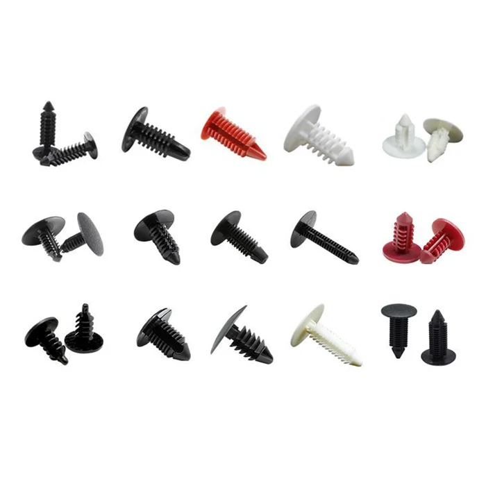 Plastic Christmas Tree Clip Nylon Barbed Push Pin Rivets Automotive Interior Trim Clip