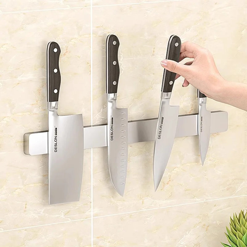 Most Favorable Steel Forged Block Kitchen Knife Rack Set With Magnetic Stand Swan Knife Block Holder