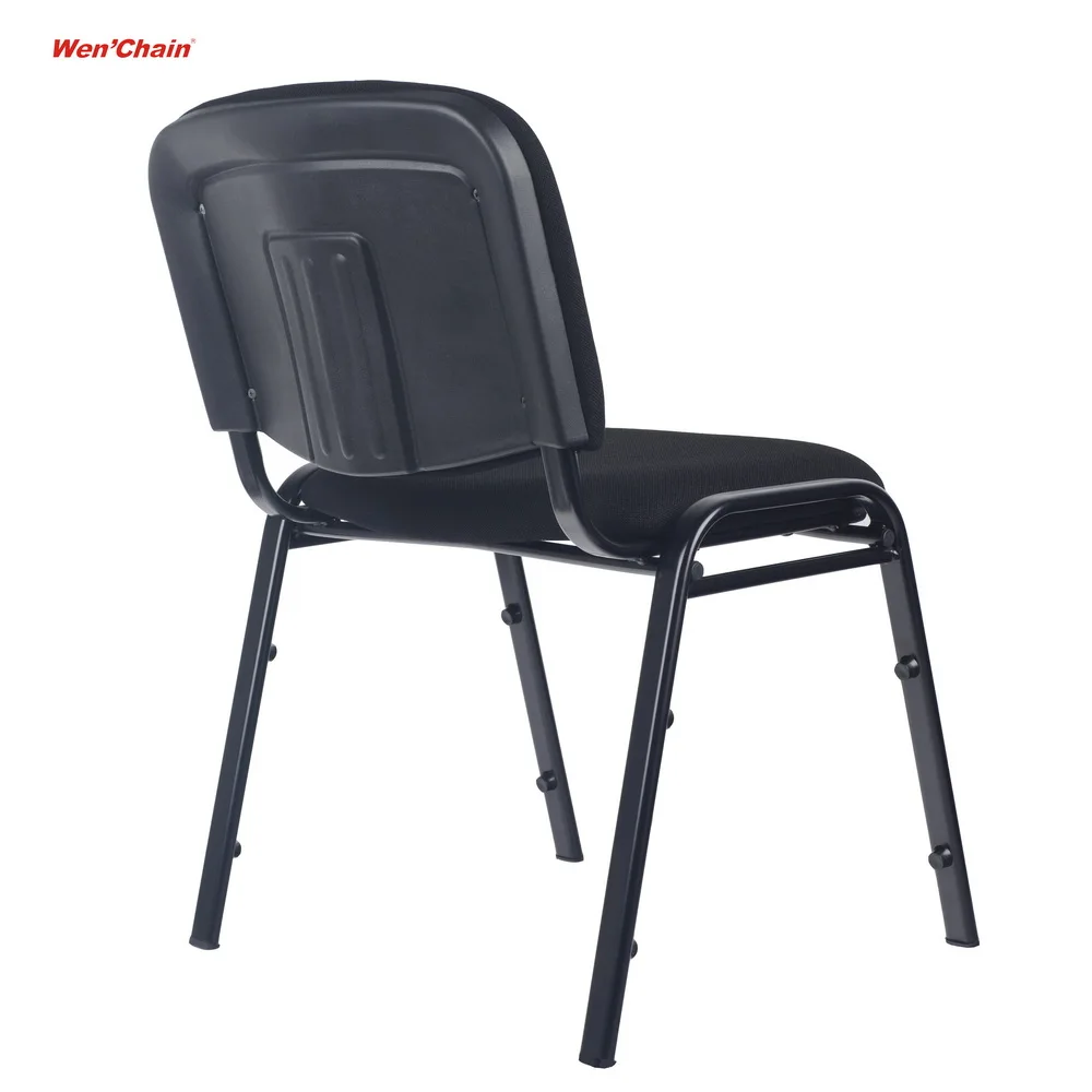 Modern Metal Stackable Fabric Custom Black Waiting Room Chair Visitor Stacking Office Conference Room Chairs Nordic Stack Chair
