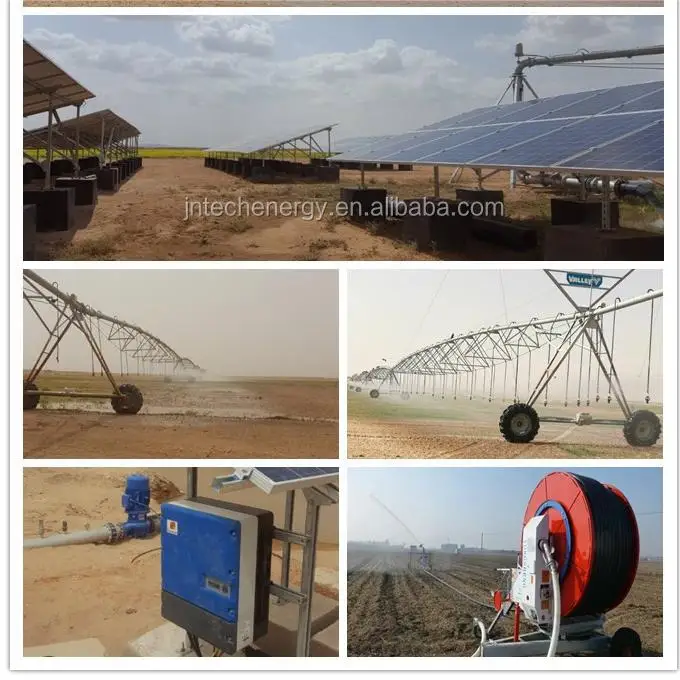 Jntech MPPT Vfd 5 5kw  Hybrid Solar Pump Inverter Three Phase Ip65 Blue OEM Tank Sensor Parts Program Color Support Output