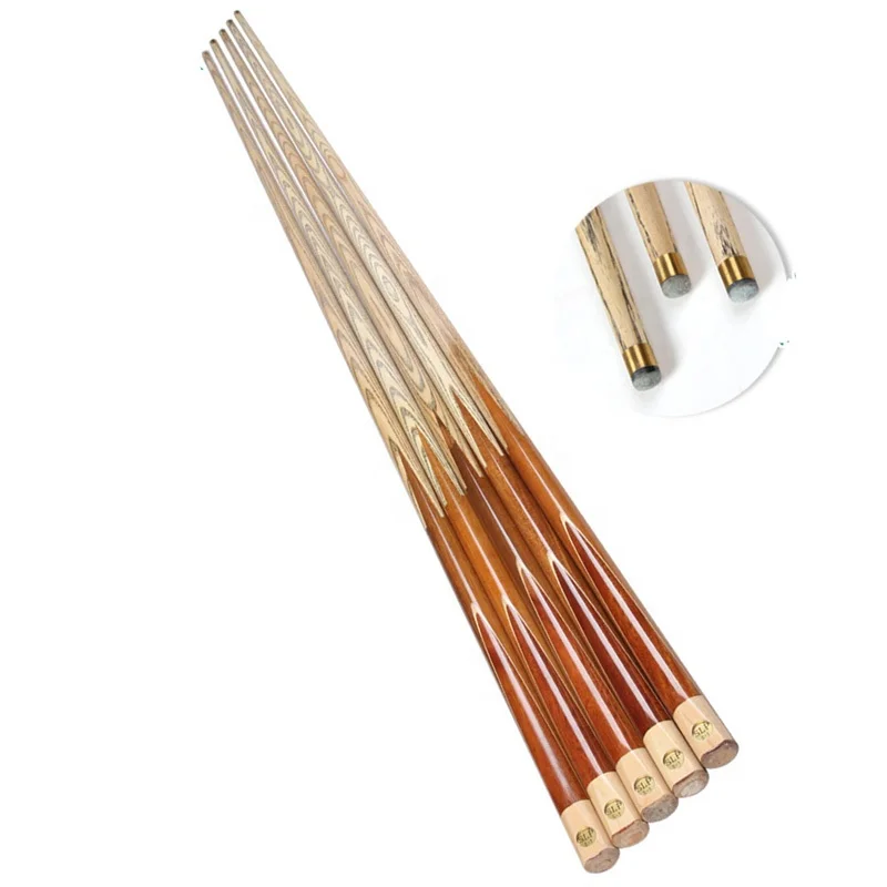 One Piece Style Ash Wood Billiard Snooker Cue Stick with 9mm/10mm Tip