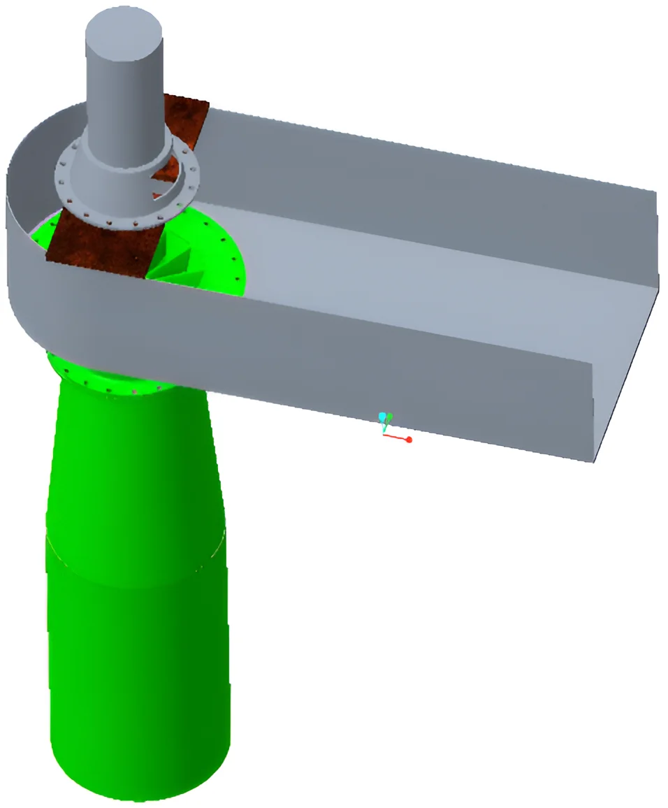 ELEGE 15kw Vertical open channel axial flow type low speed micro hydro turbine manufacture micro hydro turbines for power plant