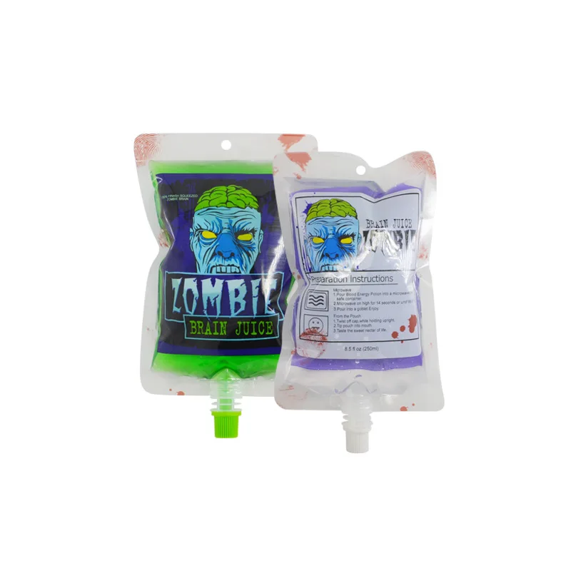
Premium Collapsible Water Container Bag, BPA Free Food Grade Clear Plastic Storage Jug Halloween drink bag 