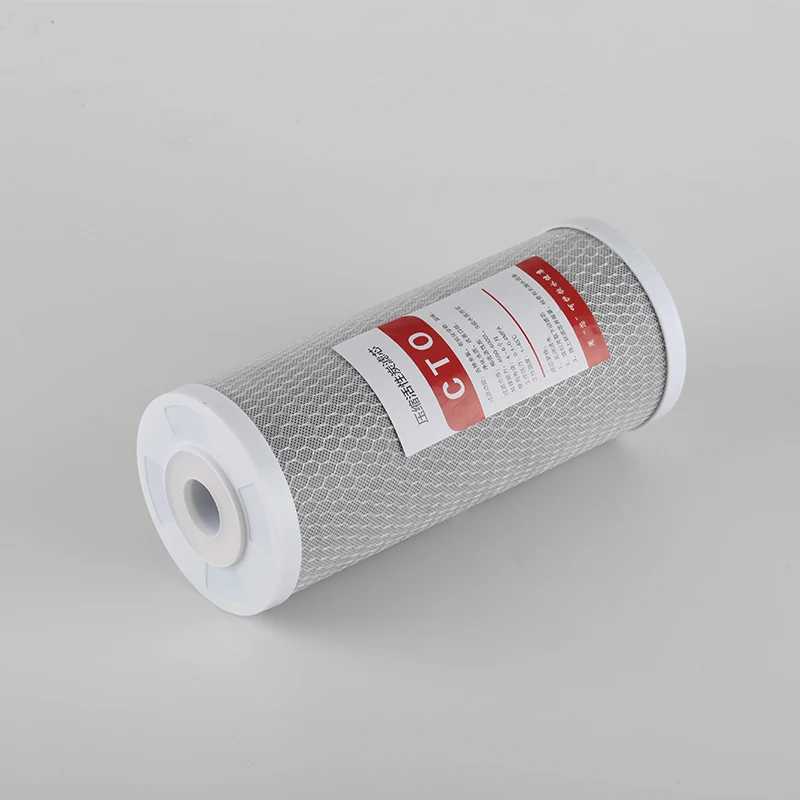Huiston 10 Inch 4.5 Compressed Activated Carbon Filter Element New Industrial Filter for Home Use Farms Core Pressure Vessel