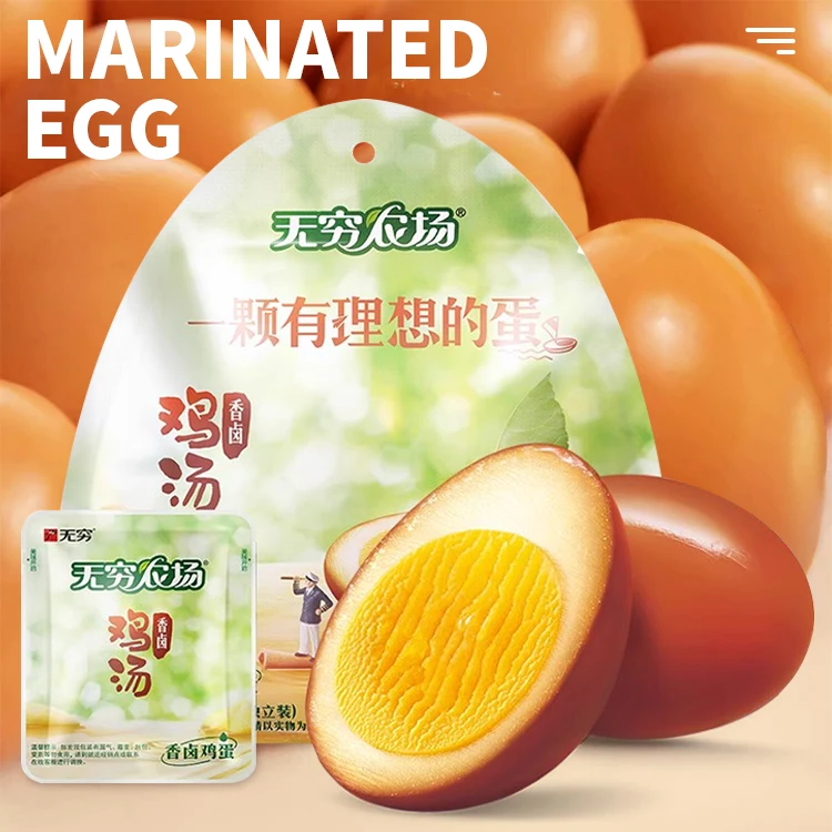 Factory Delivery Wholesale Egg Snacks Chinese Delicious Spiced Steaming Cooked Marinated Egg