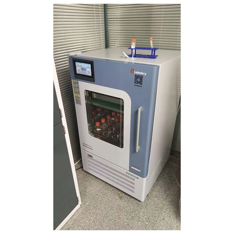 Laboratory microbiology Precision orbital CO2 input light control cell culture thermo flask shaker incubator