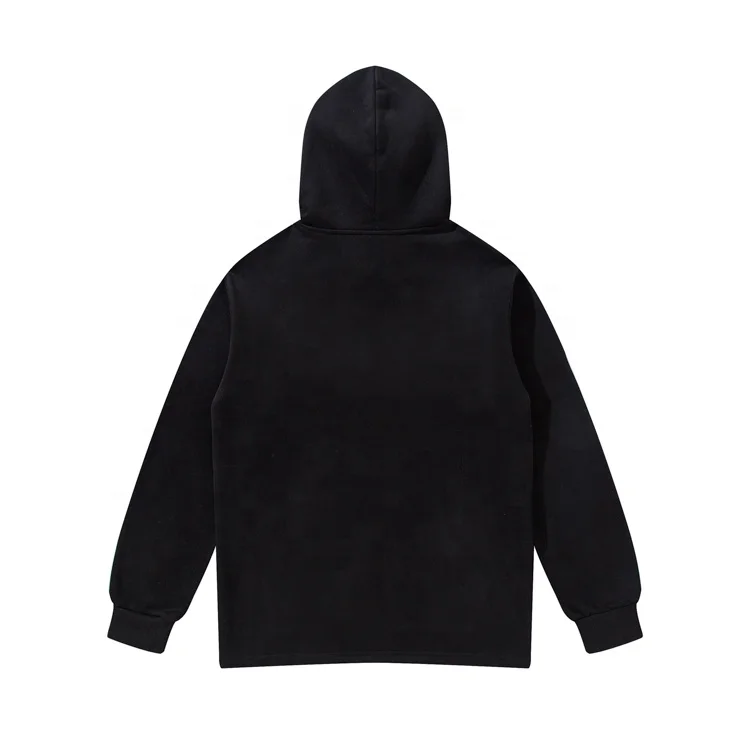 Luxury Blank Hoodie Custom Logo High Quality Plain Wholesale Hoodies Without Hem Ribbing
