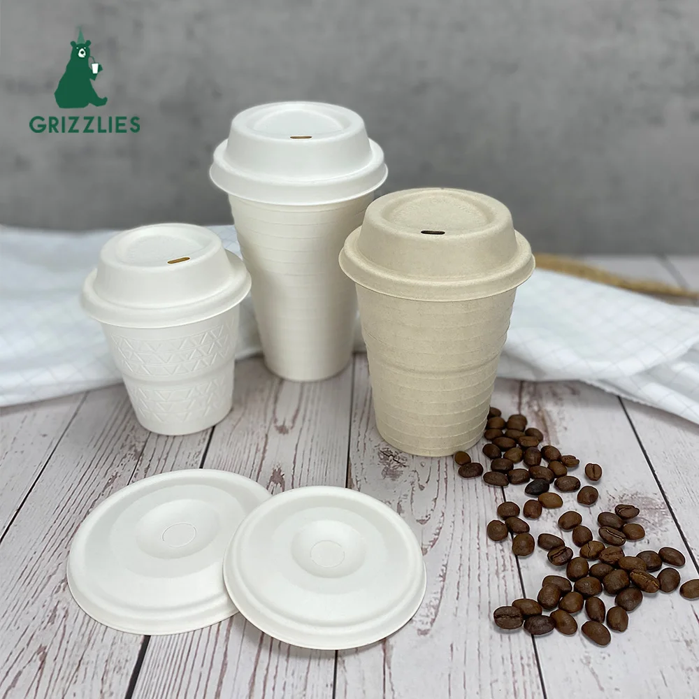Эко-дружественных забрать вынуть биоразлагаемые одноразовые 8oz 12oz 16oz бумаги кофейные сахарного тростника багасса волокна целлюлозы машина по изготовлению крышек