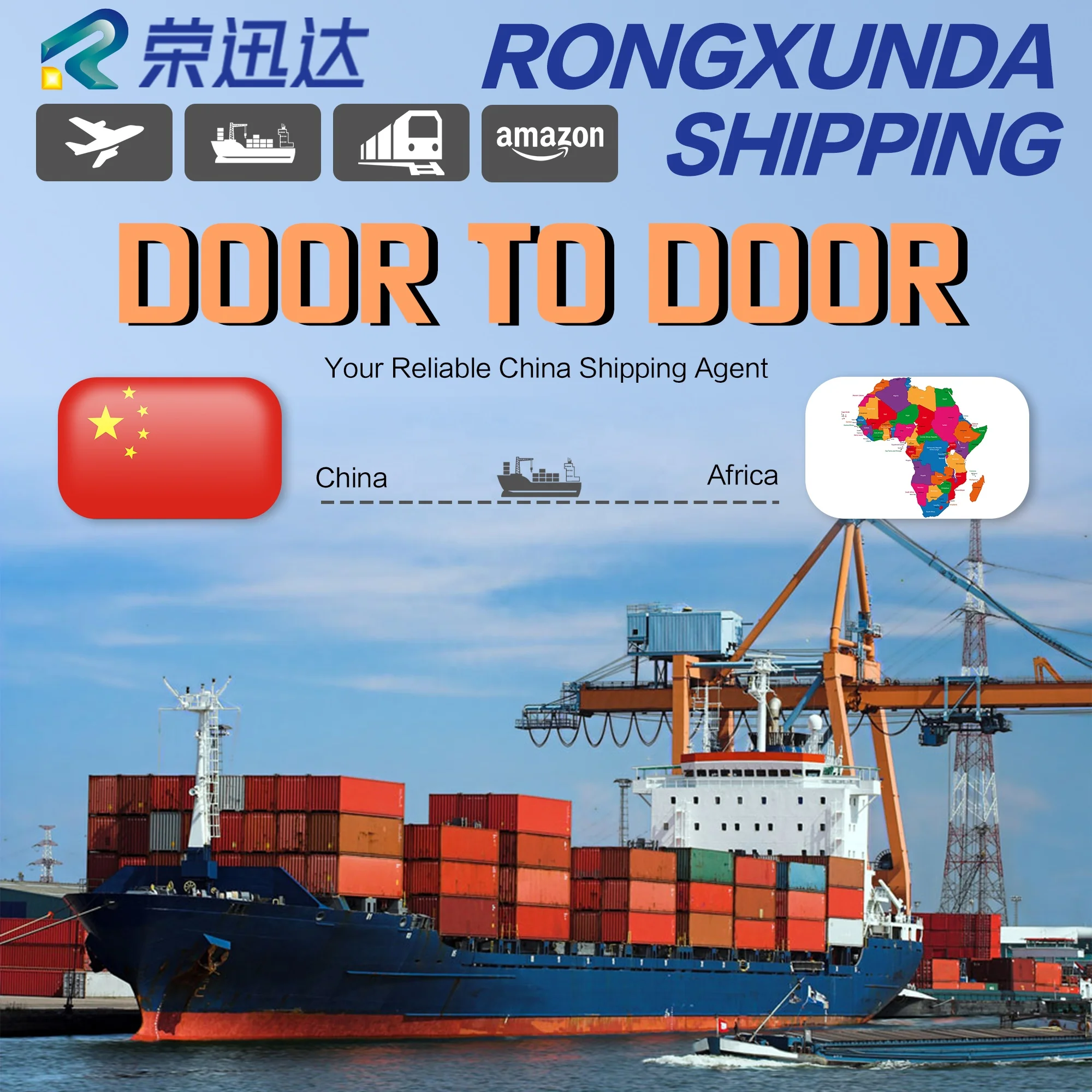 Морская доставка, DDP воздушный Перевозчик от двери до двери, логистический агент в Китае, Экспедитор груза в Африку