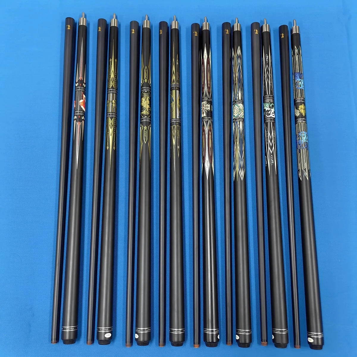 Hot Selling Wholesale Price Billiard 1/2-PC Carbon Fiber  Uni loc joint Pool Cue 13mm Tip 57 Inch Length on Promotion sale