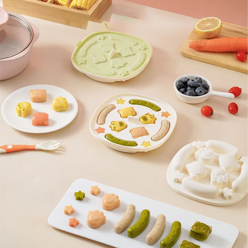 Silicone Hot Dog Mold Sausage Ham Mold Silicone Sausage Molds Baking Cooking Steaming Container Sausage Maker With Lid