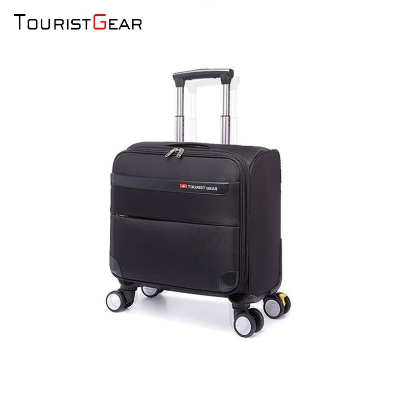 16 inch high-end trolley manufacturer caster trolley luggage canvas travel luggage