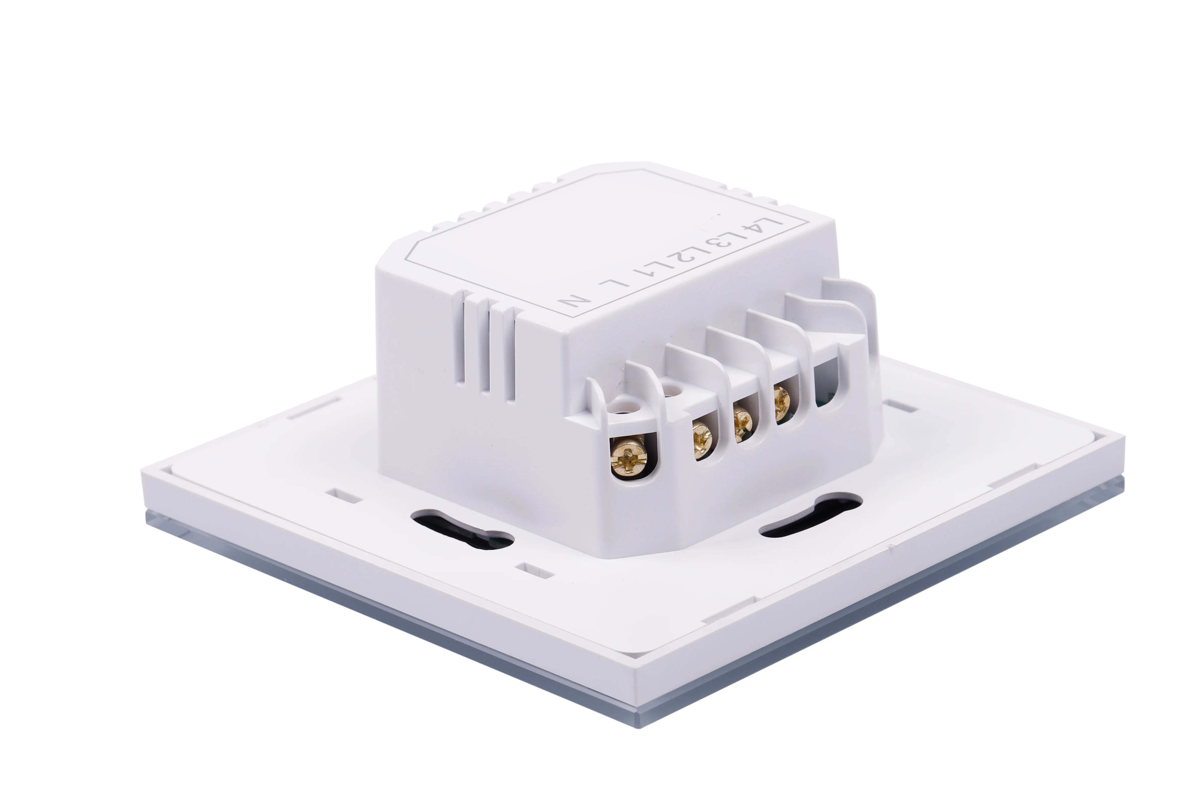 4gang Mobile Phone Control Smart Touch Switch White Customized Crystal zigbee Tuya/Smart Life control Voice Control Light Switch