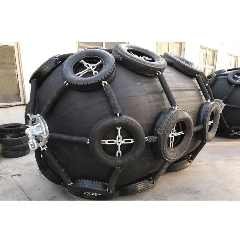High Quality 2*3.5m Ship Boat Pneumatic Rubber Fender For Mooring Pushing