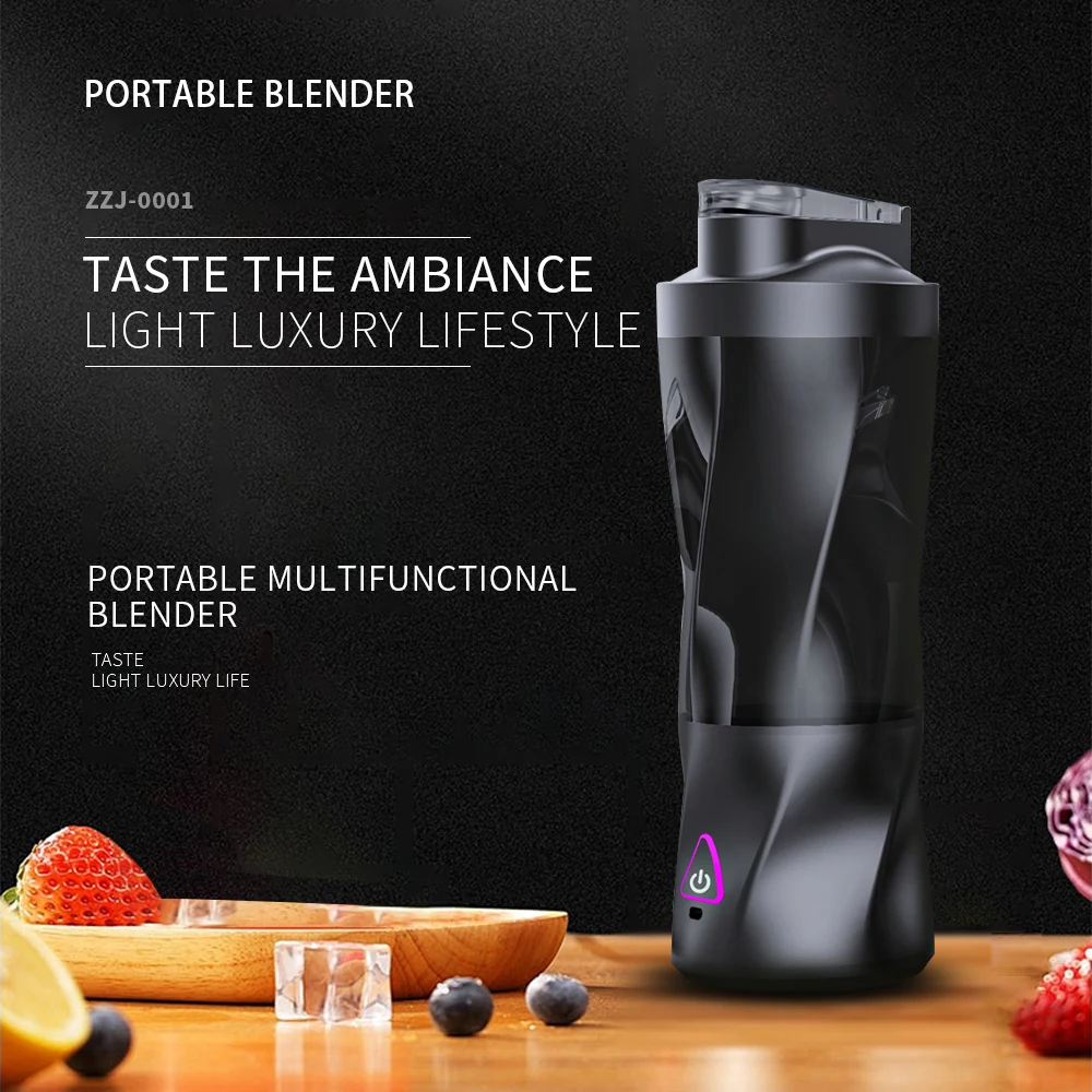 2024 Best Quality Tritan Body Blender Cup 6 Sharp Blades Smoothies Shakes Gym Sports Portable Personal Size Blender Mixer