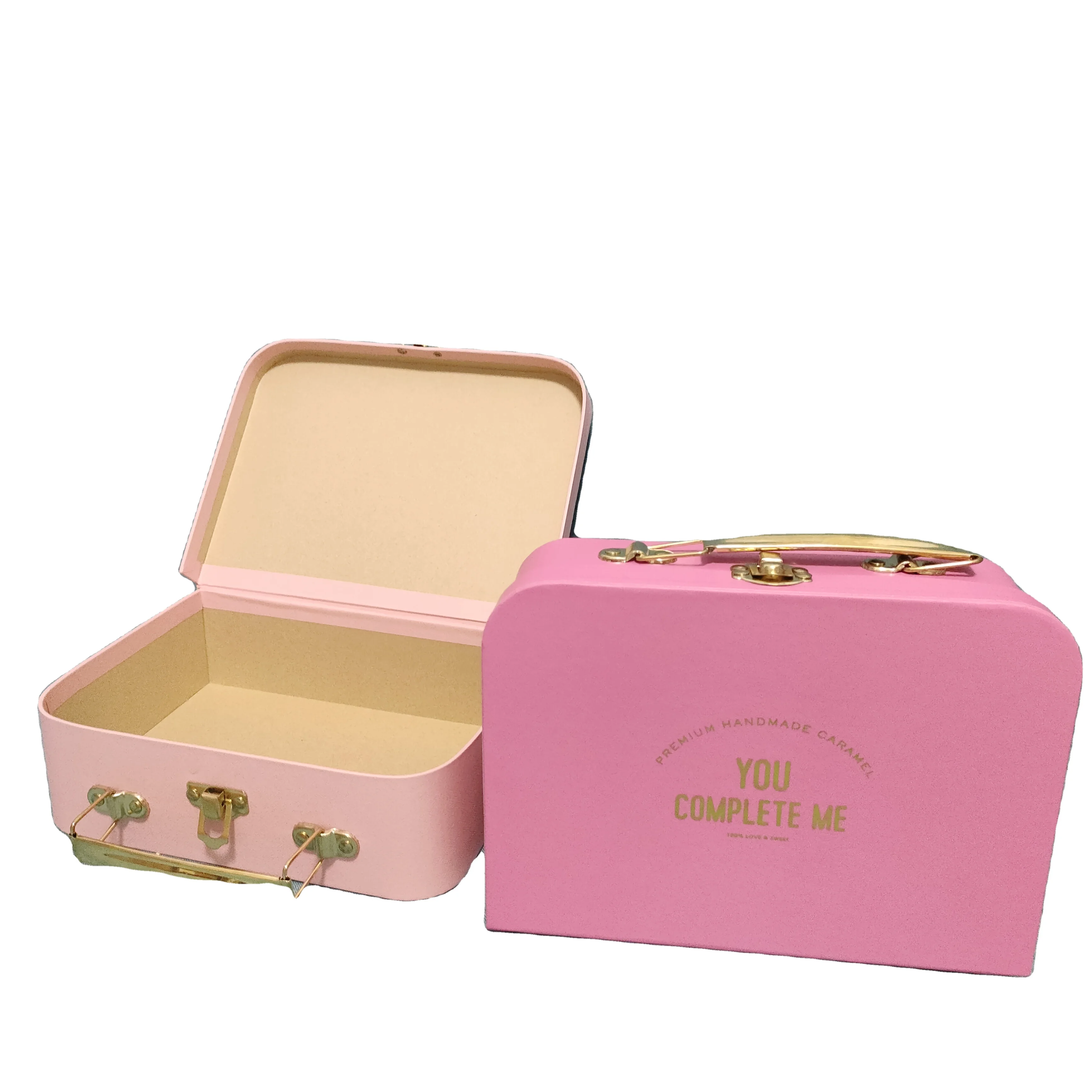 Waterproof Embossed Suitcase Box Single-Side Coated with Starch Corrugated Paper Texture Compatible with Digital Printing