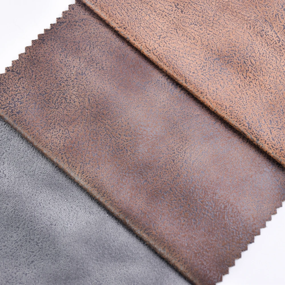 fabrics wholesale cost-effective textile manufacturer barchent upholstery knitted leathery fabric for sofa fabric furniture
