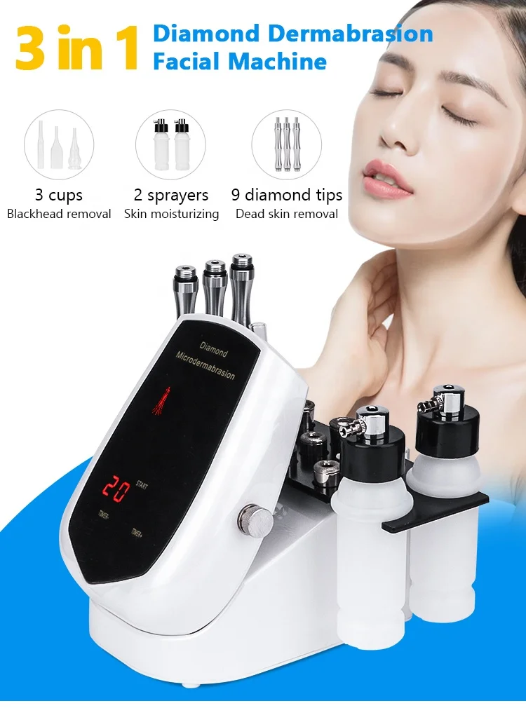 Portable crystal skin peeling microdermabrasion peel machine diamond microdermabrasion machine for salon