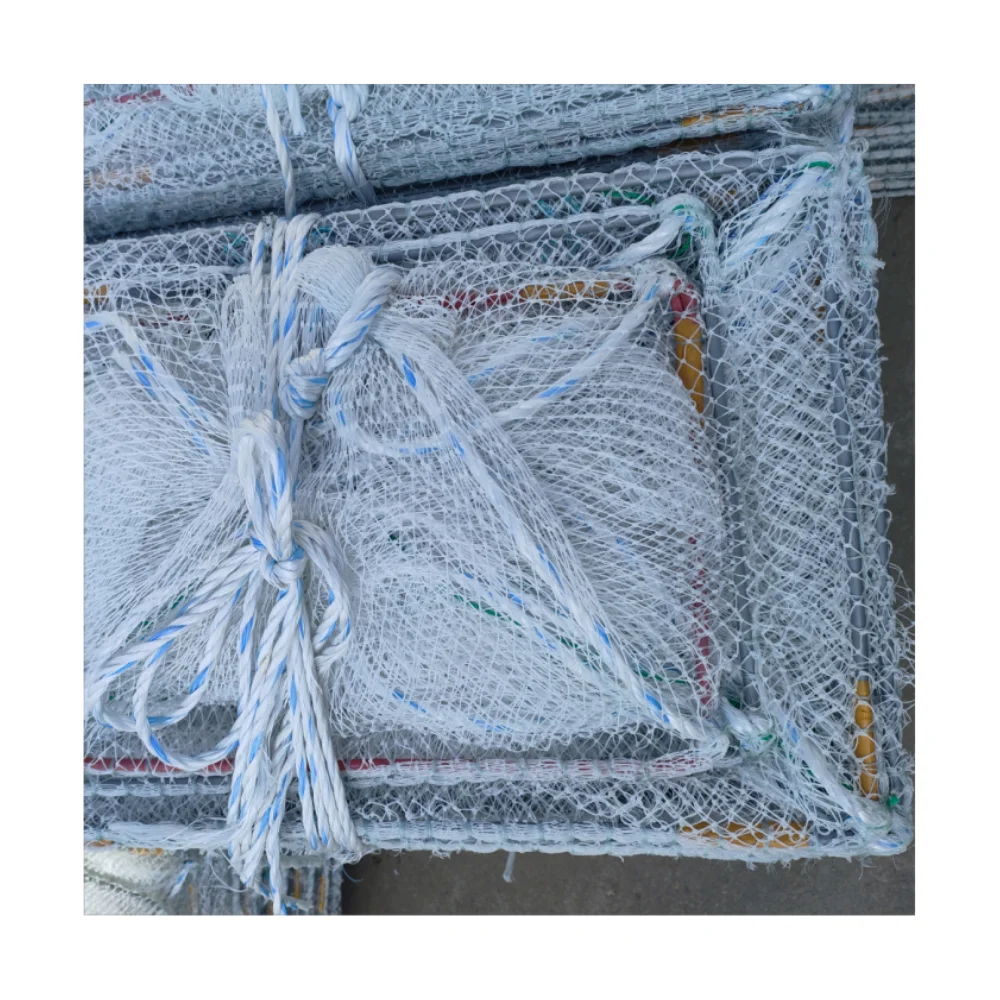 Big Size strong frame 40*60 cm Frame 5 mm Steel Frame White Color Long Fishing Pot For Sale