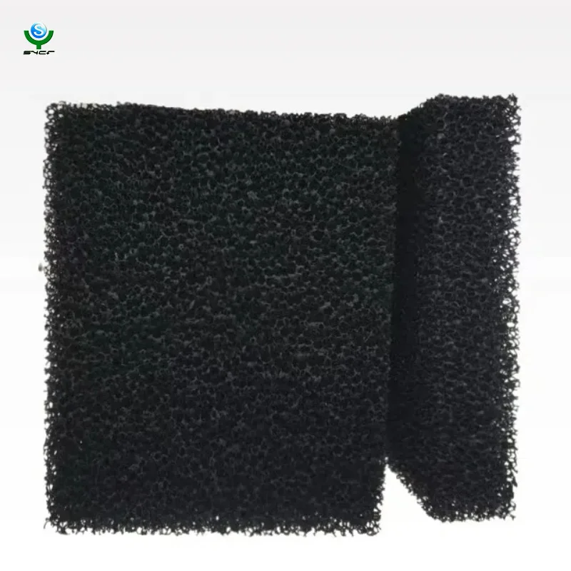 Polyurethane Open Cell Mesh 10-60 ppi activated carbon Sponge Filter Foam Sponge Open Cell for civil air purifier