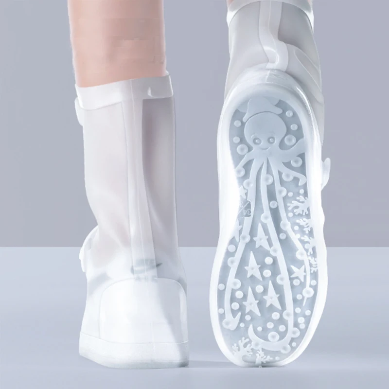 High Quality Outdoor Reusable Rain Shoe Covers Silicone Portable Waterproof Foldable Rain Shoes Protectors