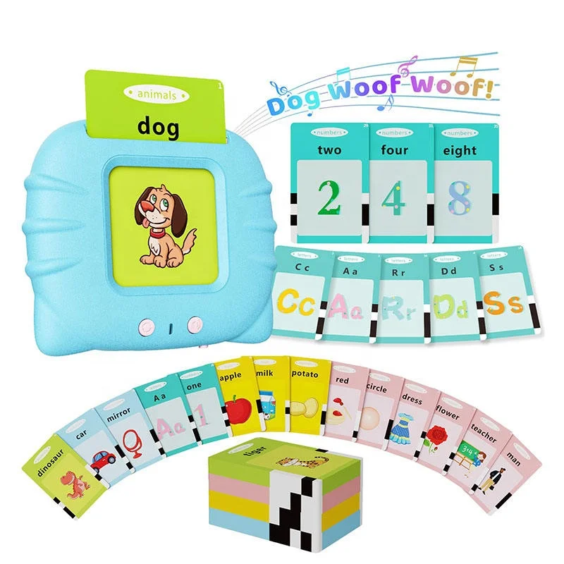 Educational Toys For Kids Audible Cute Cat 2023 Talking Flashcards Machine Talking Flashcards Learning Toys