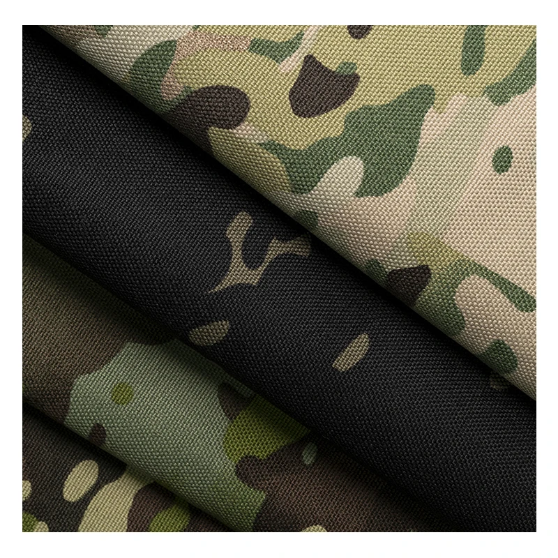 Waterproof Multicam 500D 1000D Camouflage Nylon Cordura Printed Oxford fabric with PU Coating