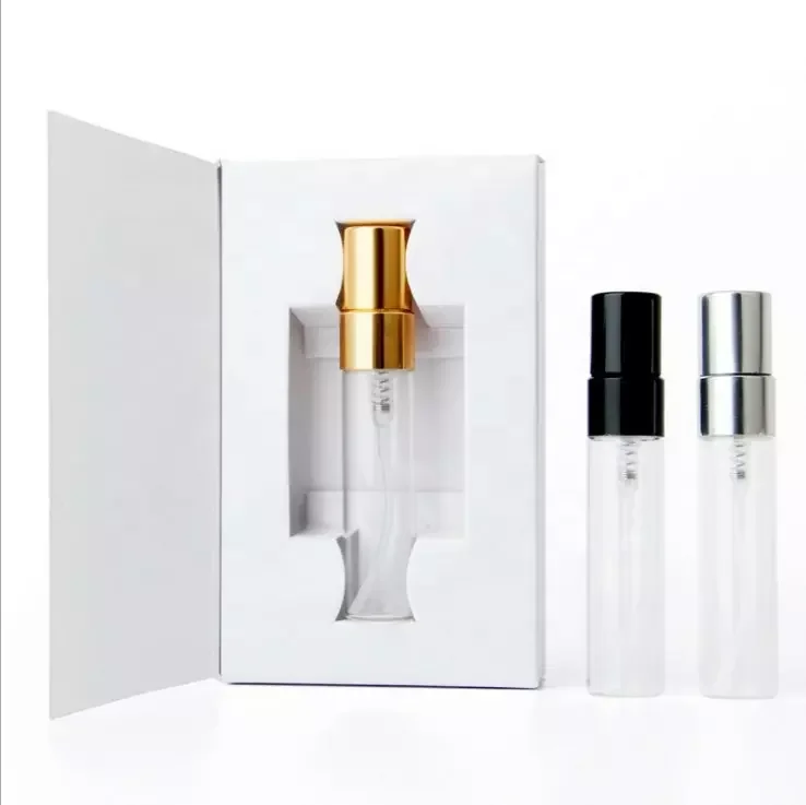 Stock Customizable Logo 10ML Perfume Bottle with Paper Boxes Empty Atomizer Spray Glass Perfume Bottle