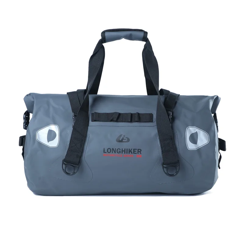 Gray Outdoor Water-Proof  Travel  Sports Fitness Handbag Storage Bag Large Capacity Climbing Hiking Camping