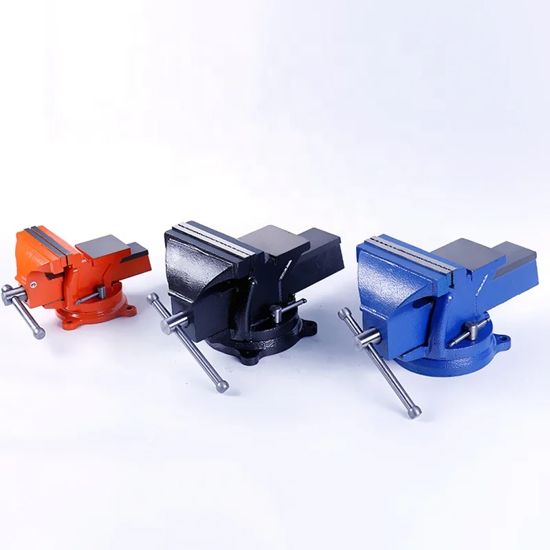 3/4/5/6/8/10/12 inch 360 degree Rotating Bench Vise Multi Purpose Cast Iron Heavy Duty Bench Vice with Anvil