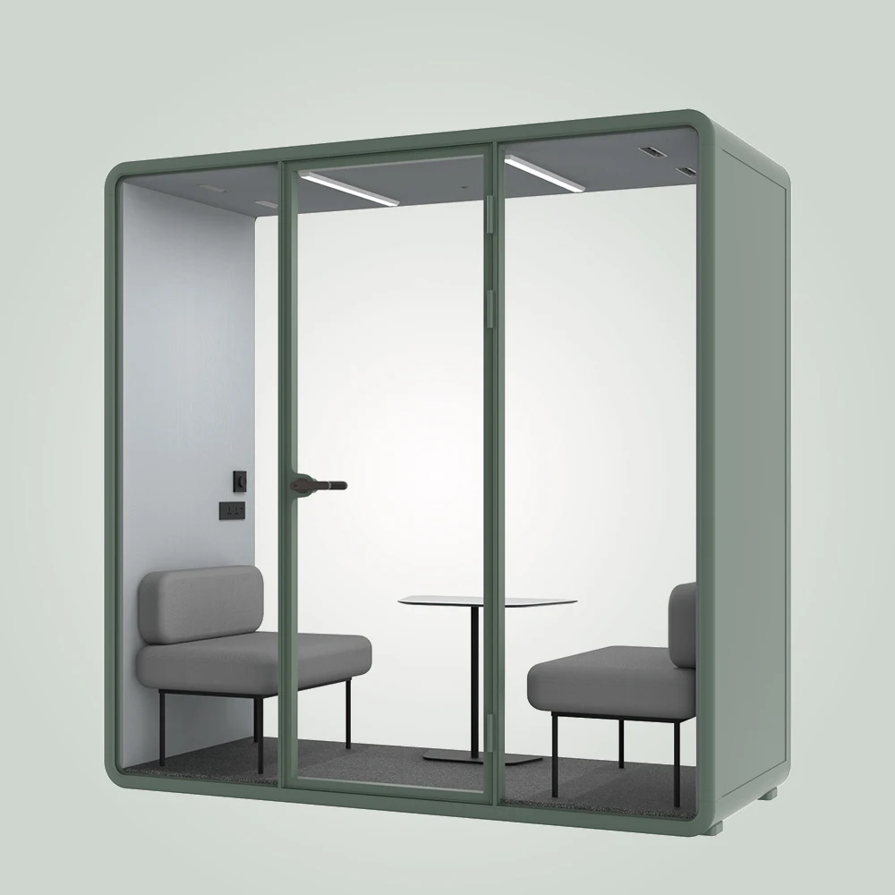 Modern soundproof cabin 1-2 person office pods indoor privacy booth easy to instal