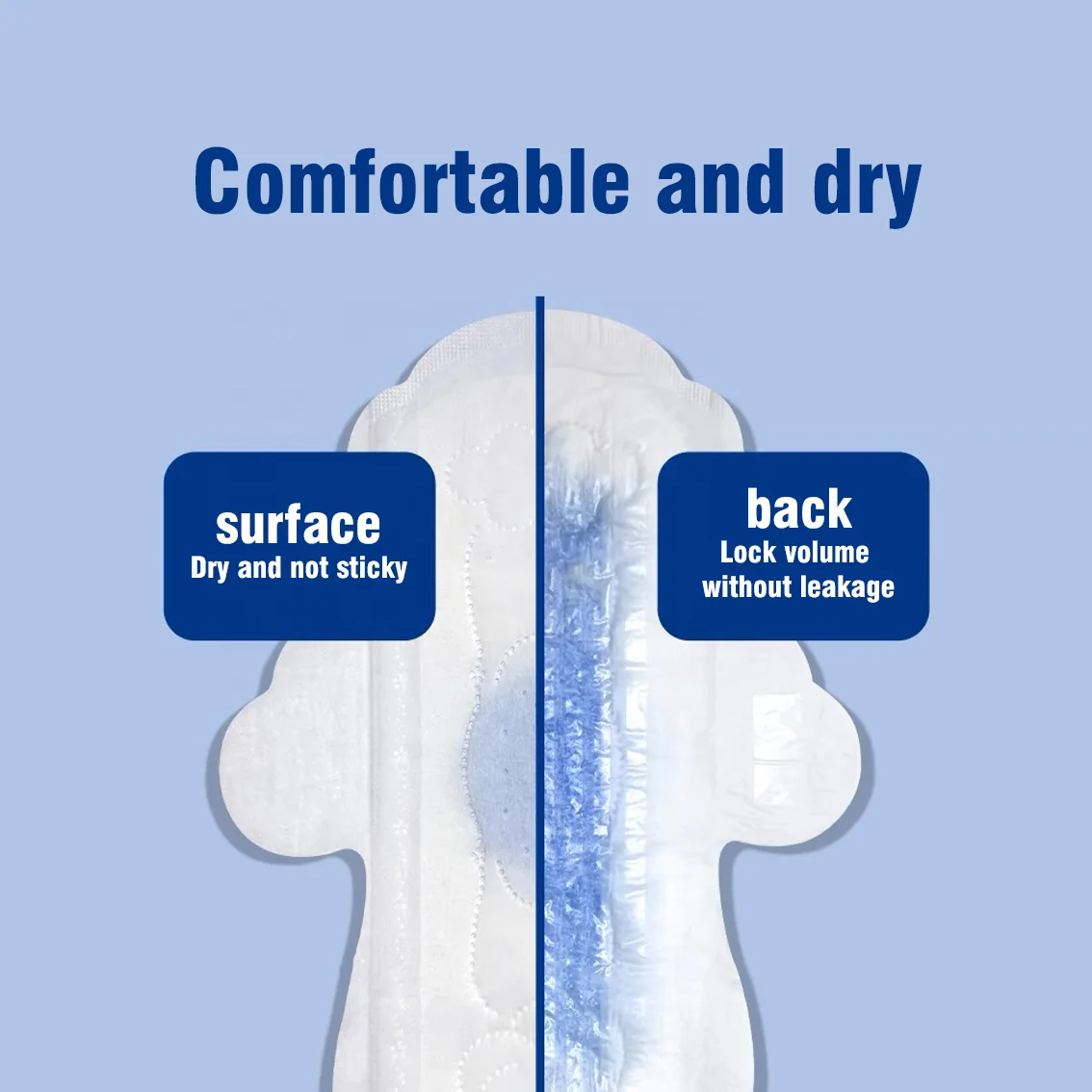 OEM brand women super absorbency breathable sanitary pads manufacturer in China Sanitary napkin