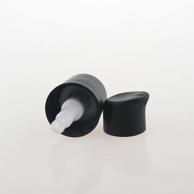 20mm matte black treatment pump 24/410 cosmetic lotion pump cream pump