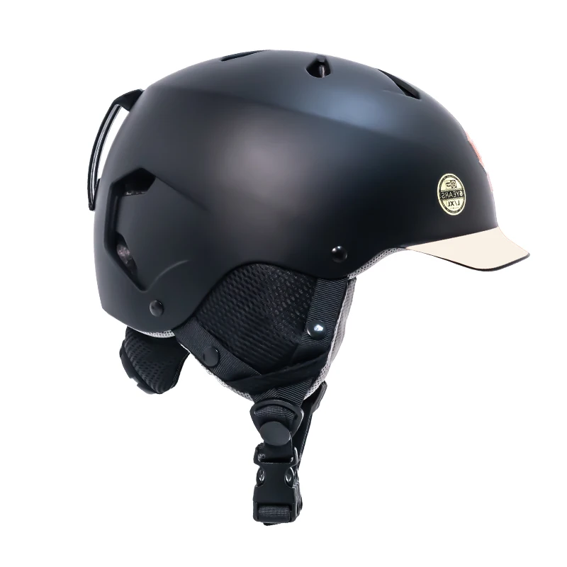 Park wholesale oem customized snow board helmet Winter Snow Sport Ice Skating Snow Ski Helmet With Visor CE EN1077