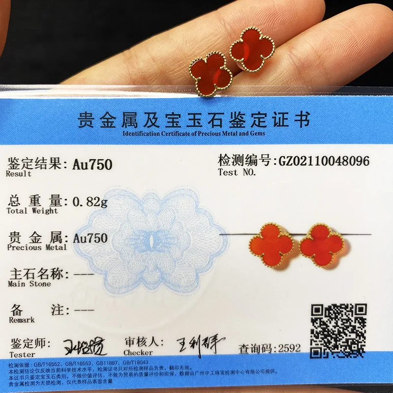 Pierce Stone Tiny Stud 14K 18K Pure Gold Solid Flower Shape Clover Ear Piercing Studs Black Jade Earrings Piercing Jewellery