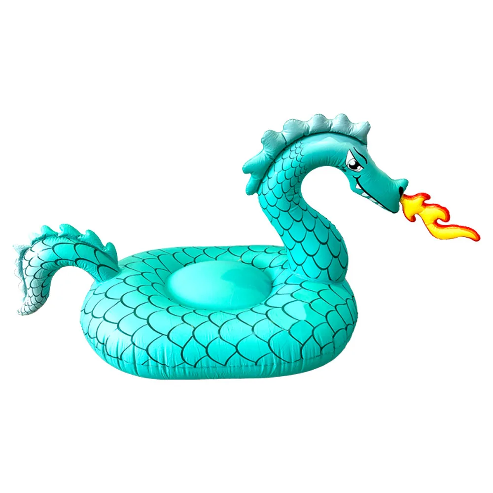 Swimming Inflatable Dinosaur Swimming Ring Dragon Swimming & diving Inflatable Fire-breathing ring