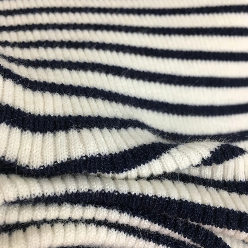 Pentagram Letter Jacquard Ladies Tops Crew Neck Striped Knitted Sweaters Autumn Winter Warm Casual Women Sweater