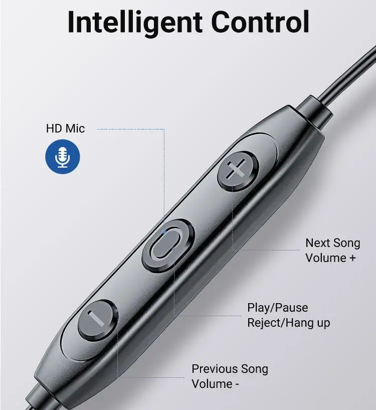 Langsdom L5B Earphone With HD Mic Metal Stereo Wireless Waterproof Sport Headphones auriculares Bluetooth-compatible Headset