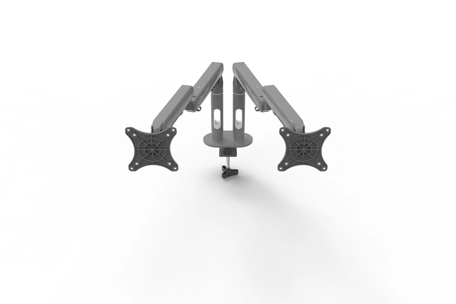 Dual Arms Desk Monitor Mount, Monitor Stand Clamp