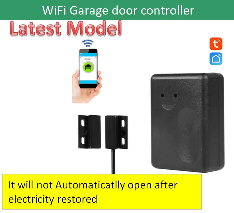 Door controller Tuya Wifi Remote Control Garage Door Smart Open and Close Detector work with  Amazon Alexa Google Home IFTTT