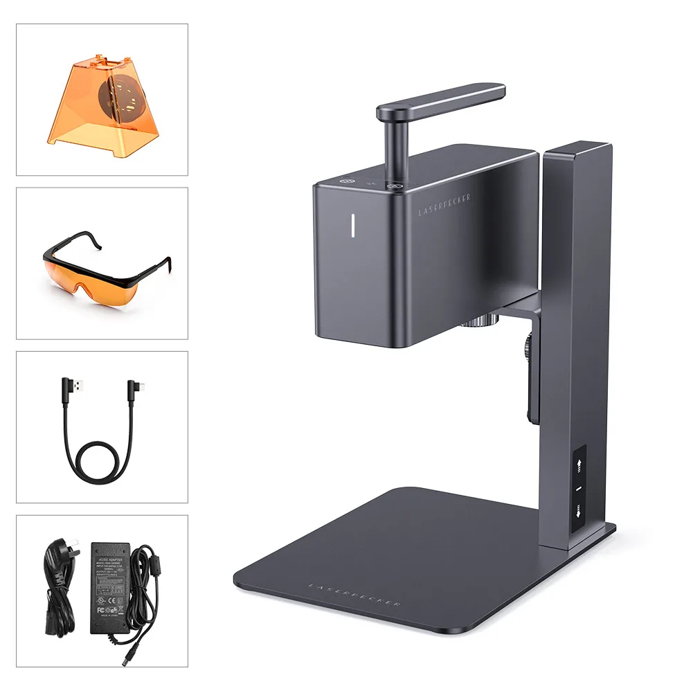 Mini laser engraving machine pecker2 leather wood acrylic potable engraver
