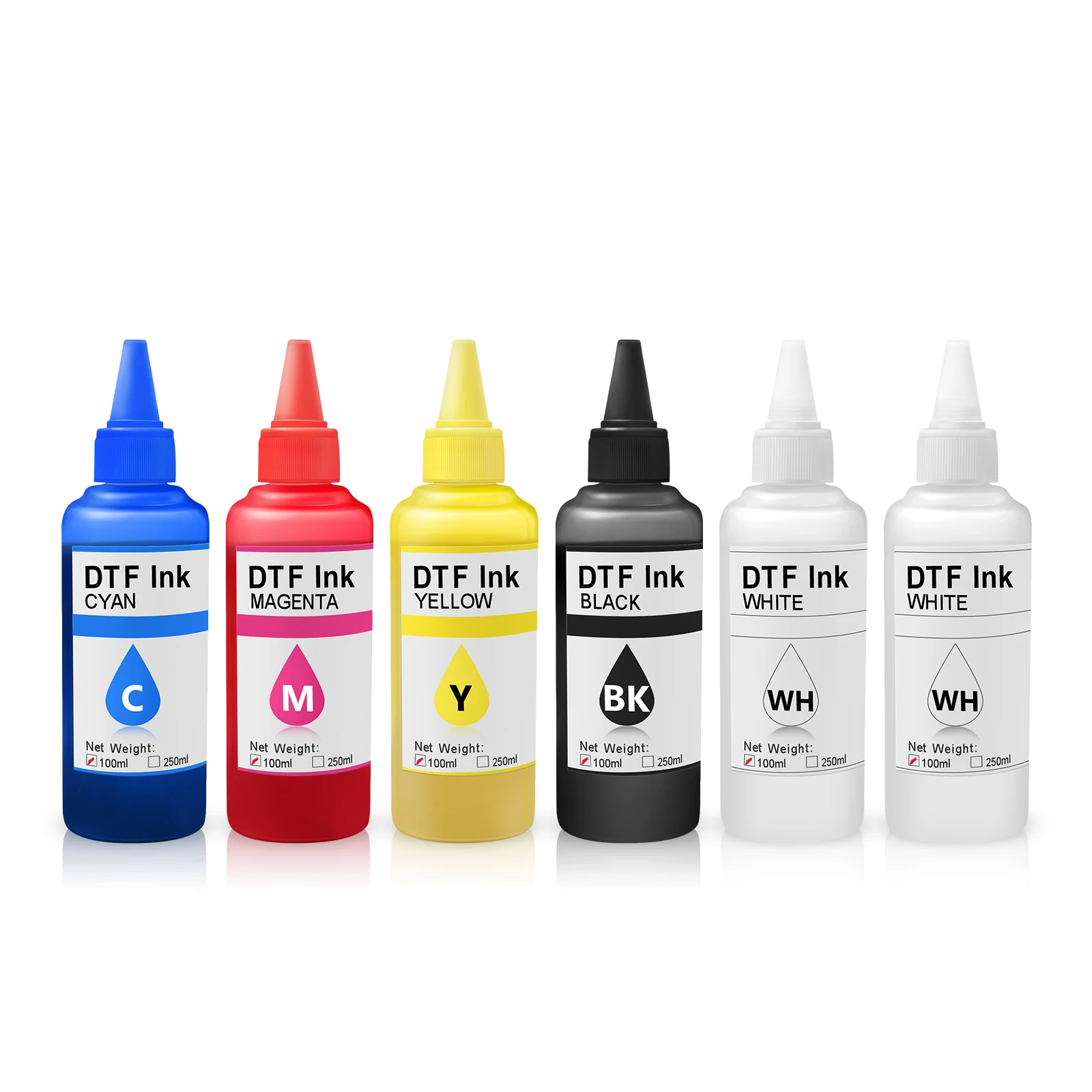 Ocbestjet 100ML DTF White Ink For Epson DTF Tinta Ink Printed On DTF Film For Epson 1800 L1800 XP600 Printer