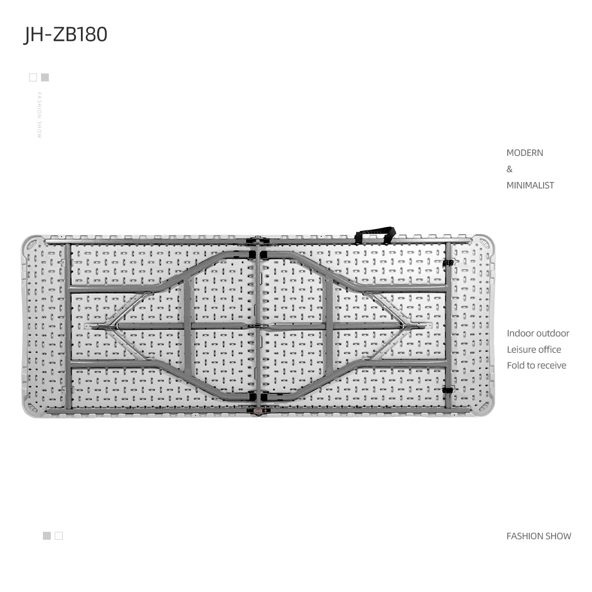 Hot sale 4FT 5FT 6FT Wholesale Square Lightweight Long White Portable Outdoor Theme Party Plastic Folding Table
