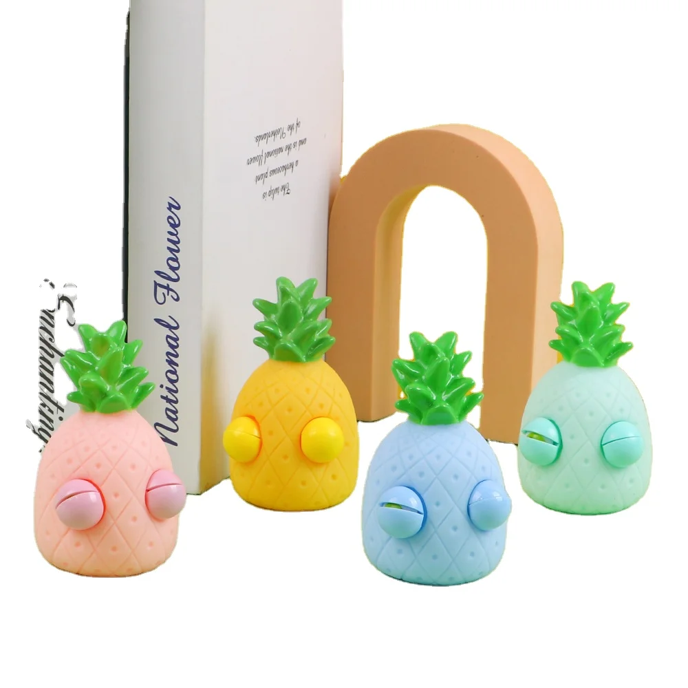 Fruit Set Kawaii Fruit Soft Squishy Pineapple Lemon Stress Squeeze Toys For Kids