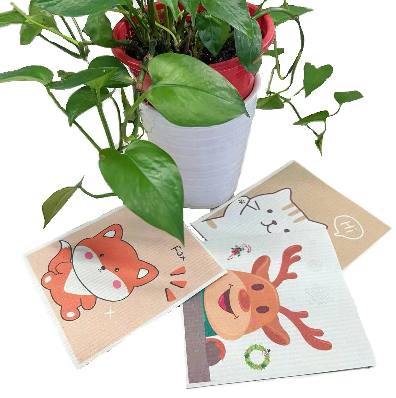 Multipurpose Wood Pulp Fiber Kitchen Cleaning Rag Towel Swedish Cotton Cellulose Dish Cloth