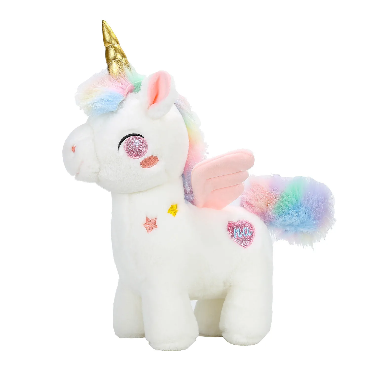Kawaii Fantasy Unicorn Stuffed Plush Toy Rainbow Pony Sleep Pillow Grab Machine Doll Birthday Girl Gift For Kids